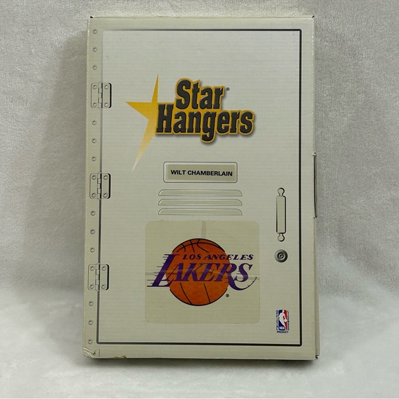 Vintage 90s Wilt Chamberlain Los Angeles Lakers NBA Locker Star Hangers Jersey - Picture 3 of 12